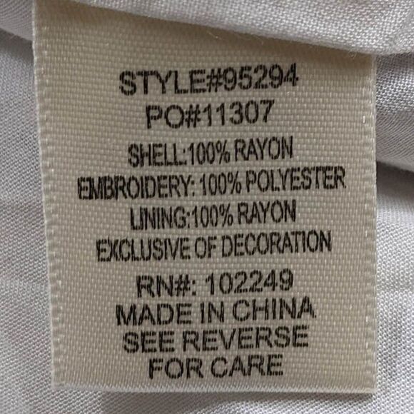 Skies Are Blue Dress Womens Small Floral Boho Embroidered Fringe Halter Summer - Picture 13 of 14